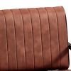 Modern Fashion PU Leather Feature Armchair with Metal Frame Extra-Thick Padded Backrest and Seat Cushion, for Living Room,Bedroom, Office, Studio, Bro