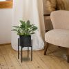2 Pack Metal Plant Stand Indoor Black
