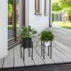 2 Pack Metal Plant Stand Indoor Black