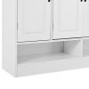 ON-TREND Sleek and Modern Shoe Cabinet with Adjustable Shelves, Minimalist Shoe Storage Organizer with Sturdy Top Surface, Space-saving Design Side Bo